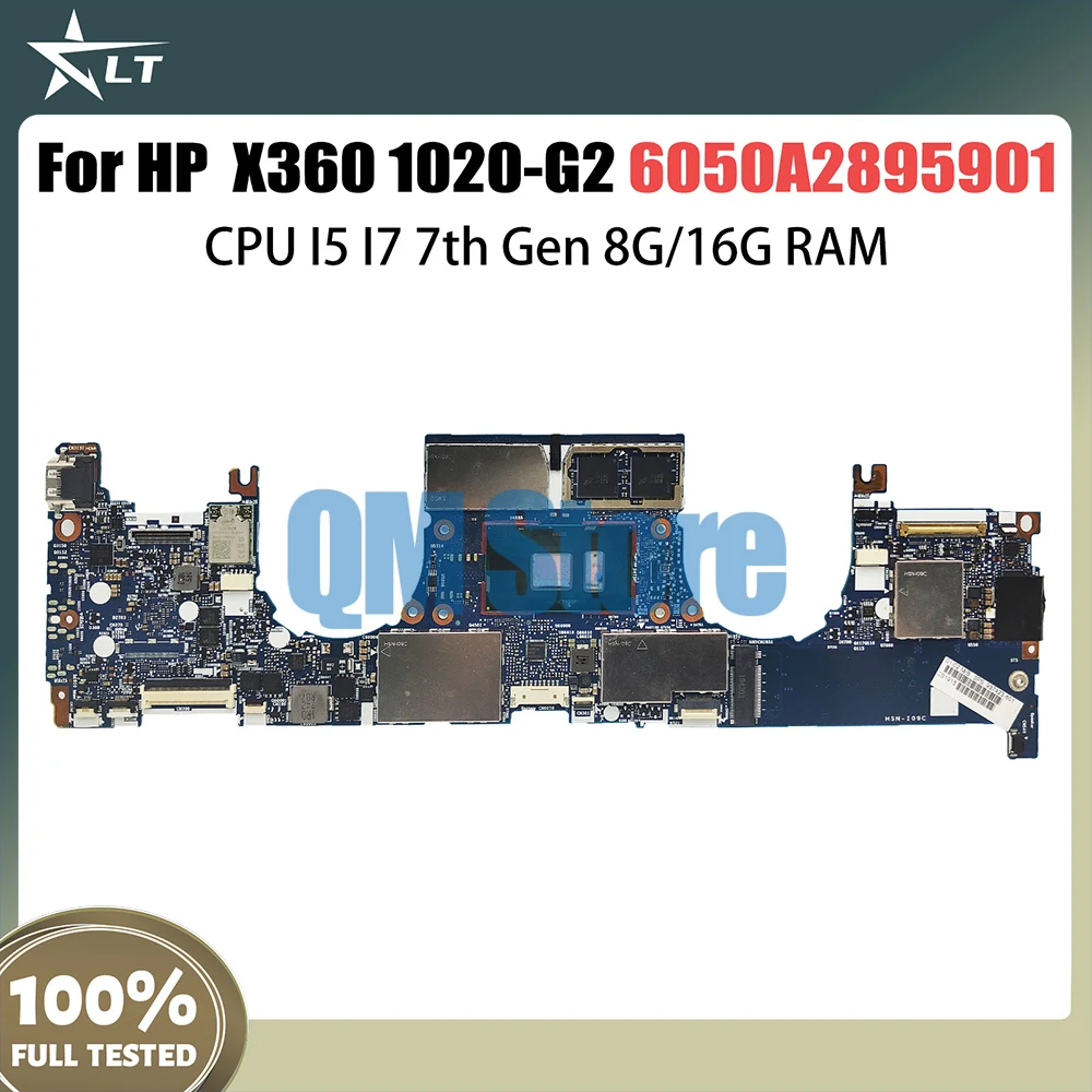 

Laptop Motherboard For HP Elitebook X360 1020 G2 937427-601 Computer Mainboard with I5 I7 7th 8G 16G RAM 6050A2895901