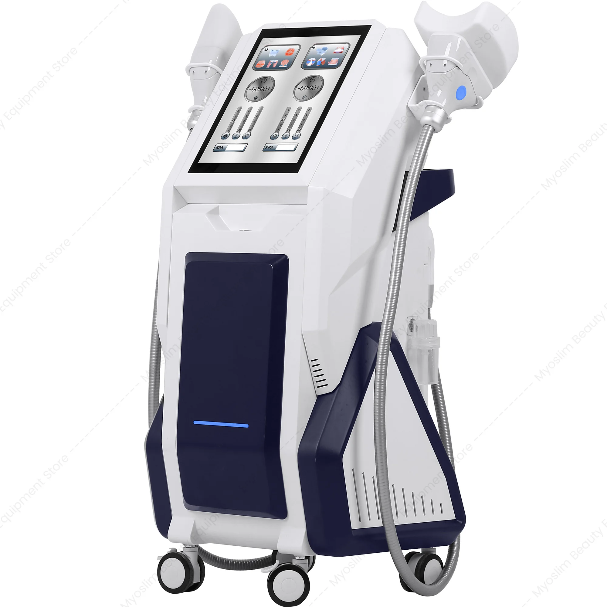 360 Degree 4 Cryo Handles Diamond Ice Sculpture Fat Freezing Machine 360° Cryo Body Slimming Fat Reduction Equipment