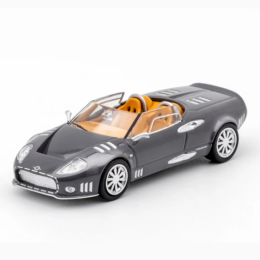 DCT 1/64 Spyker C12 Model Sports Car Vintage Cars JDM Vehicle Diecast Car Collection Toy Station Vehicle