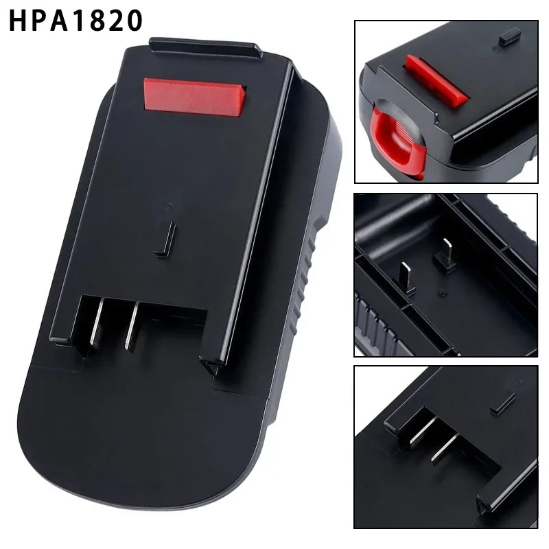 HPA1820 adaptor konverter untuk deker hitam untuk Stanley untuk kabel Porter 20V baterai untuk Black Decker NiCad NiMh alat listrik HPB18