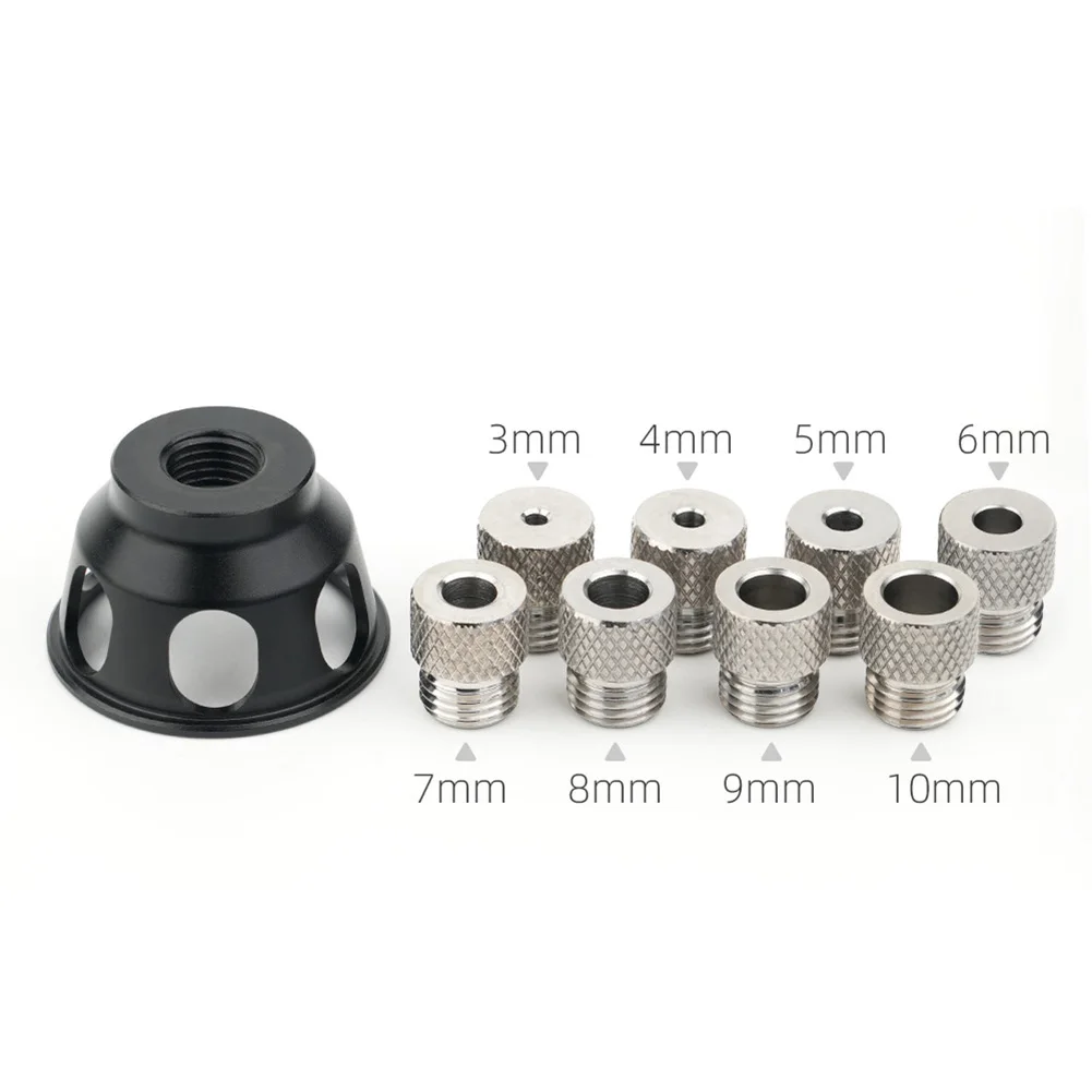 

3-10mm Dowel Jig Kit Drill Guide Locator With Bushing Woodworking Aluminum Alloy Hole Puncher Hardware Accessories