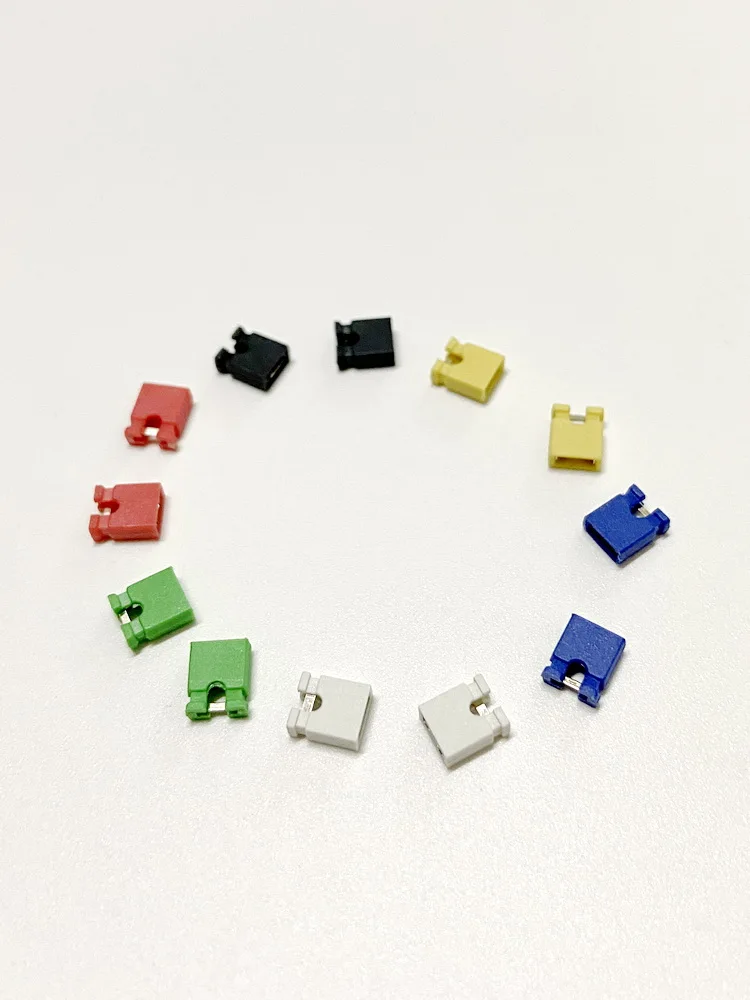 2.54mm Pitch Open Jumpers Cap Pin Header Short Circuit Connector Mainboard Jumpers 2-Way Short Terminal