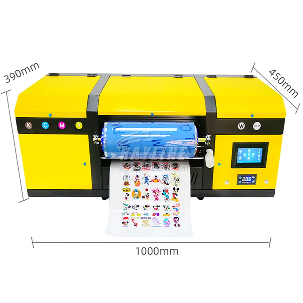 A3 Label UV DTF Printer 30cm Width Roll to Roll UV DTF Film Sticker Impresora Printing Machine sublimation AB Film Transfer