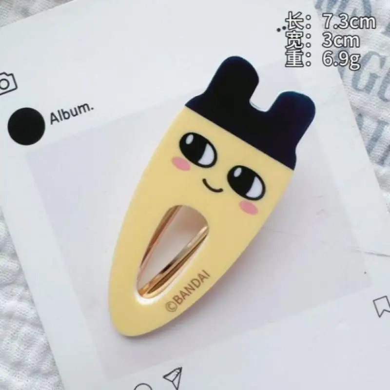 Tamagotchi-horquilla de Anime Kawaii Mametchi, Clip de flequillo para chica dulce, tocado con horquillas de dibujos animados, corazón femenino bonito