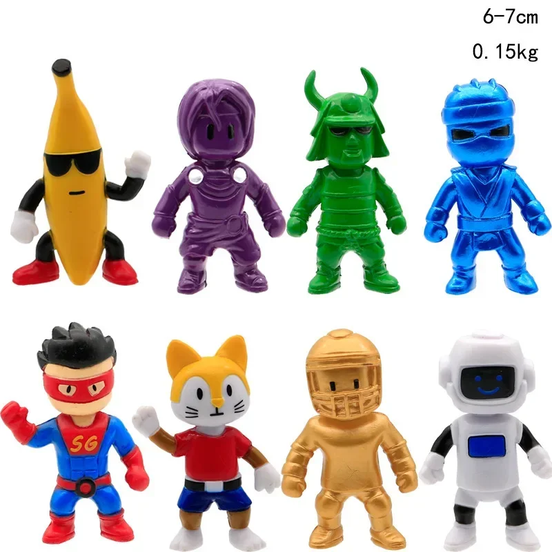 Anime Battle Game Characters Model Juguetes Stumble Guys Action Figure Toy Collection Doll for Kids Boys Birthday Christmas Gift