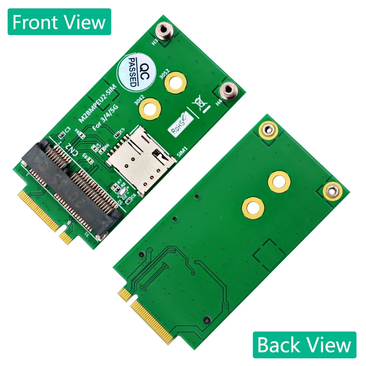 NGFF M.2 B Key Interface to Mini PCI-E MPCIE Wireless Adapter Card for 5G 4G 3G LTE GSM Module with NANO SIM Card Slot