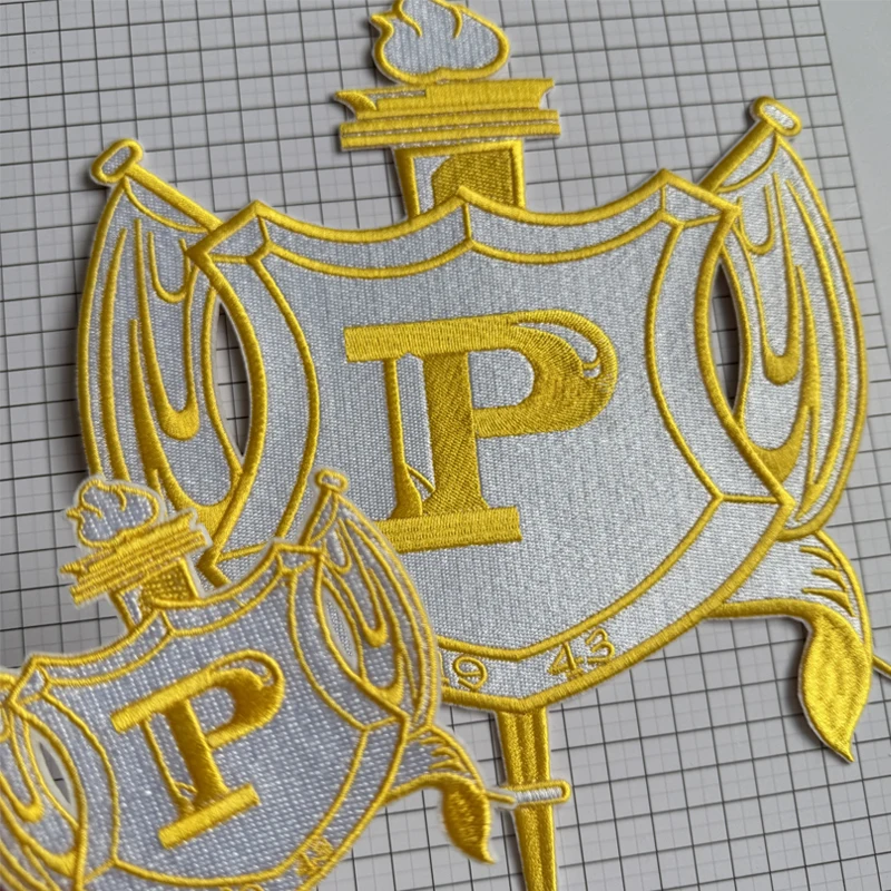 Two Sizes Philo Crest 1943 Embroidered SGRho Soror Sigma Gamma Rho Sorority Iron on Patch for Hoodie and Jacket