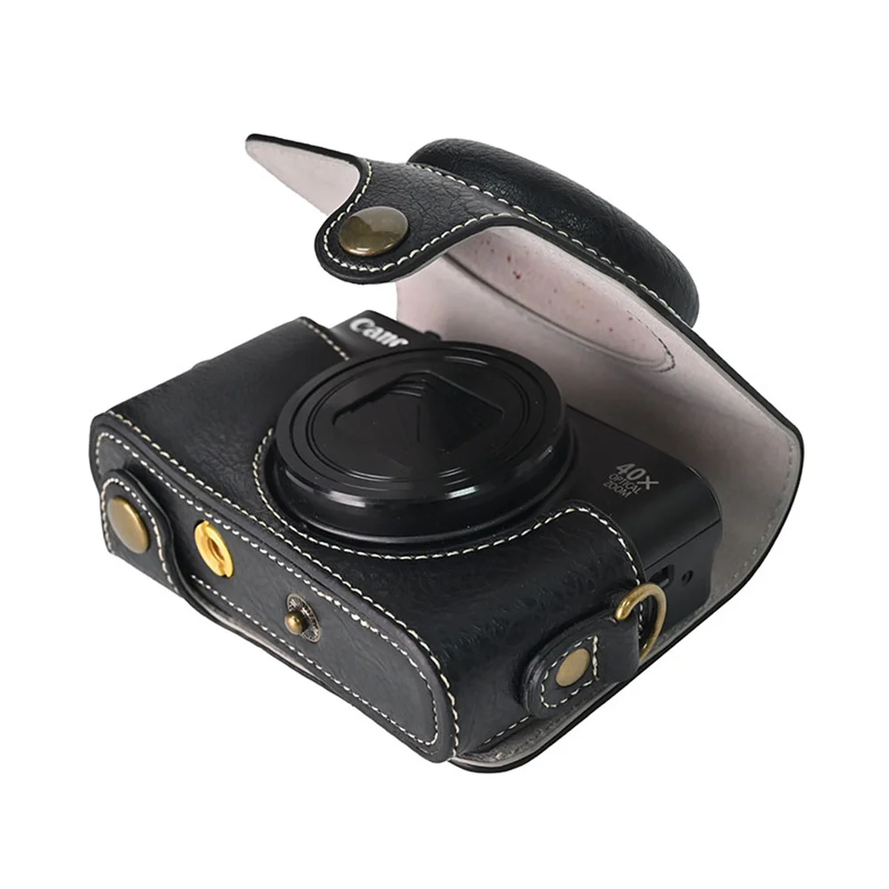 For SX740HS SX730 Camera PU Leather Case For Canon PowerShot SX740