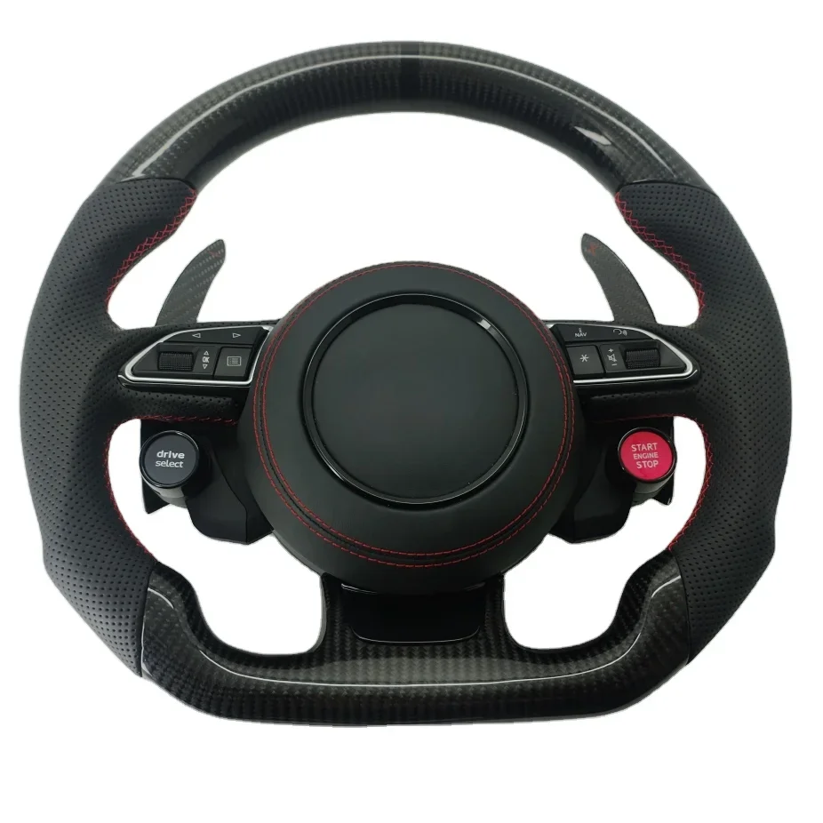 For Q5L A6 Q3 A8L RS3 refitted 3-key carbon fiber R8 steering wheel assembly other auto parts