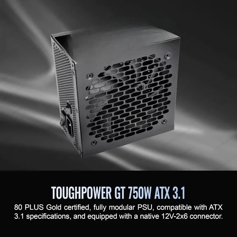 GT 750W ATX 3.1 Power Supply Efficiency Smart-Zero-Fan Native 300W PCIe 5.1 Connector