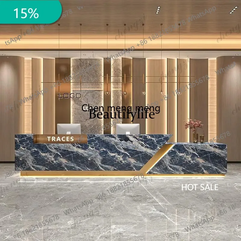 EE182 Quality Industrial Reception Desks Promotion Display Welcome Stands Reception Desks Drawers Industrial Schreibtisch Furnit