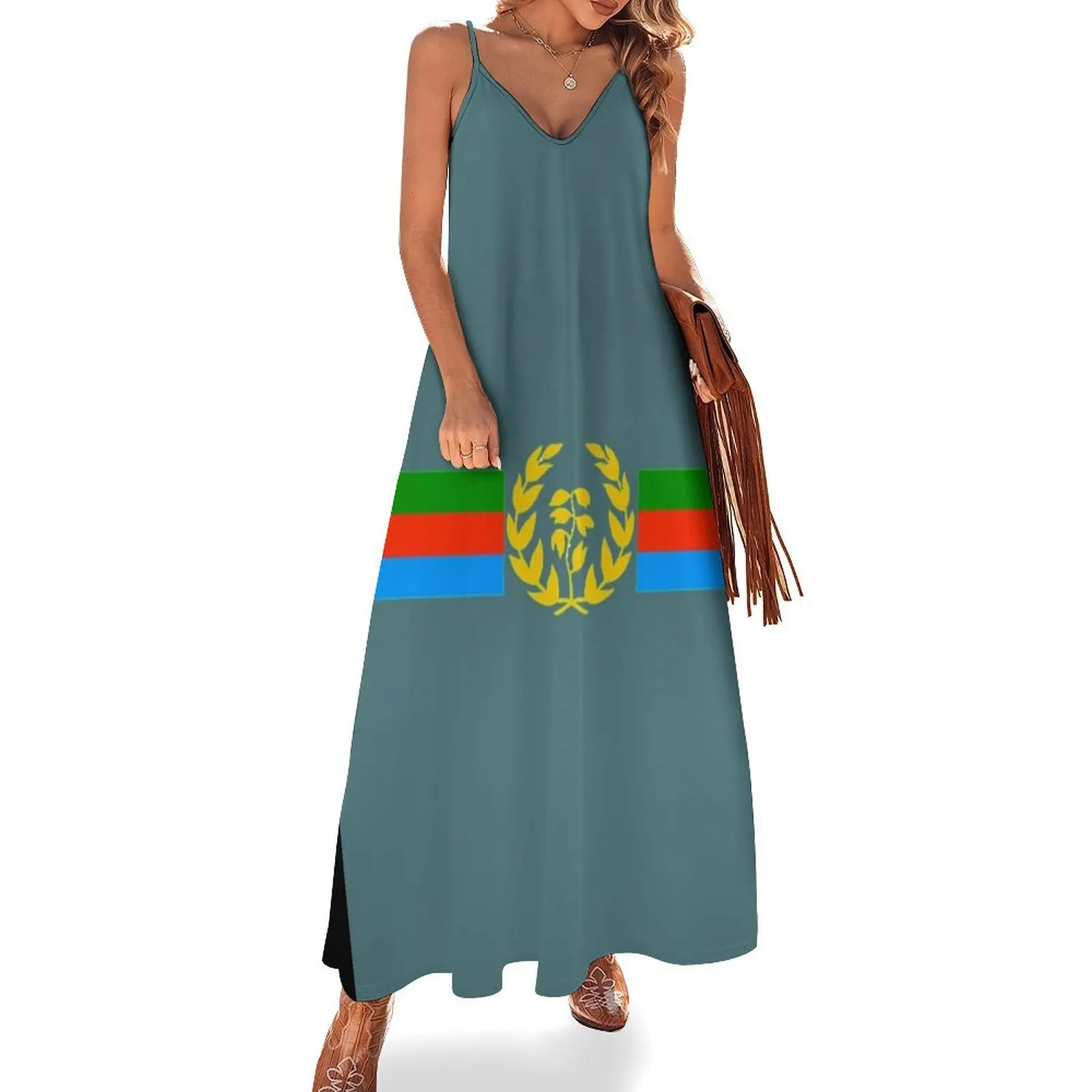 

Eritrean Flag - Eritrean Emblem & Eritrea Flag Shirt Sleeveless Dress women's evening dress 2024 Women's skirt