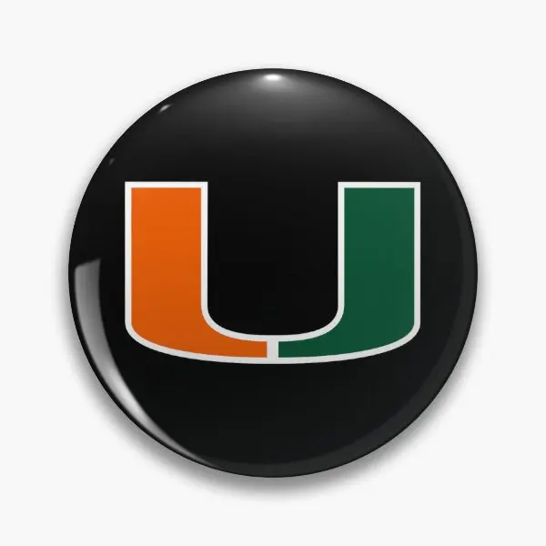 Miami Hurricanes  Soft Button Pin Lapel Pin Creative Cute Brooch Metal Badge Gift Clothes Decor Hat Fashion Women Lover Funny