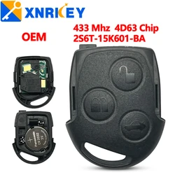 XNRKEY Genuine Remote Control Key 3 Buttons 433Mhz 4D63 Chip For Ford Focus Transit Mondeo Fusion Galaxy Fiesta  2S6T15K601BA