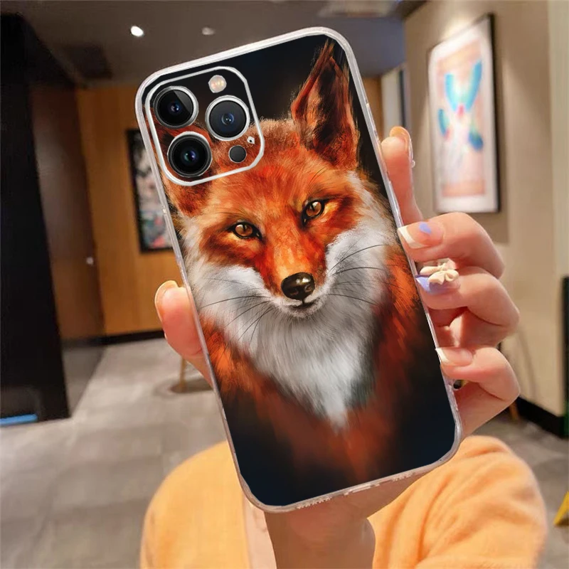 

Phone Case For iphone 17ProMax Air 16 15 14 13 Pro Max 15 16 Pro 15Plus Fox
