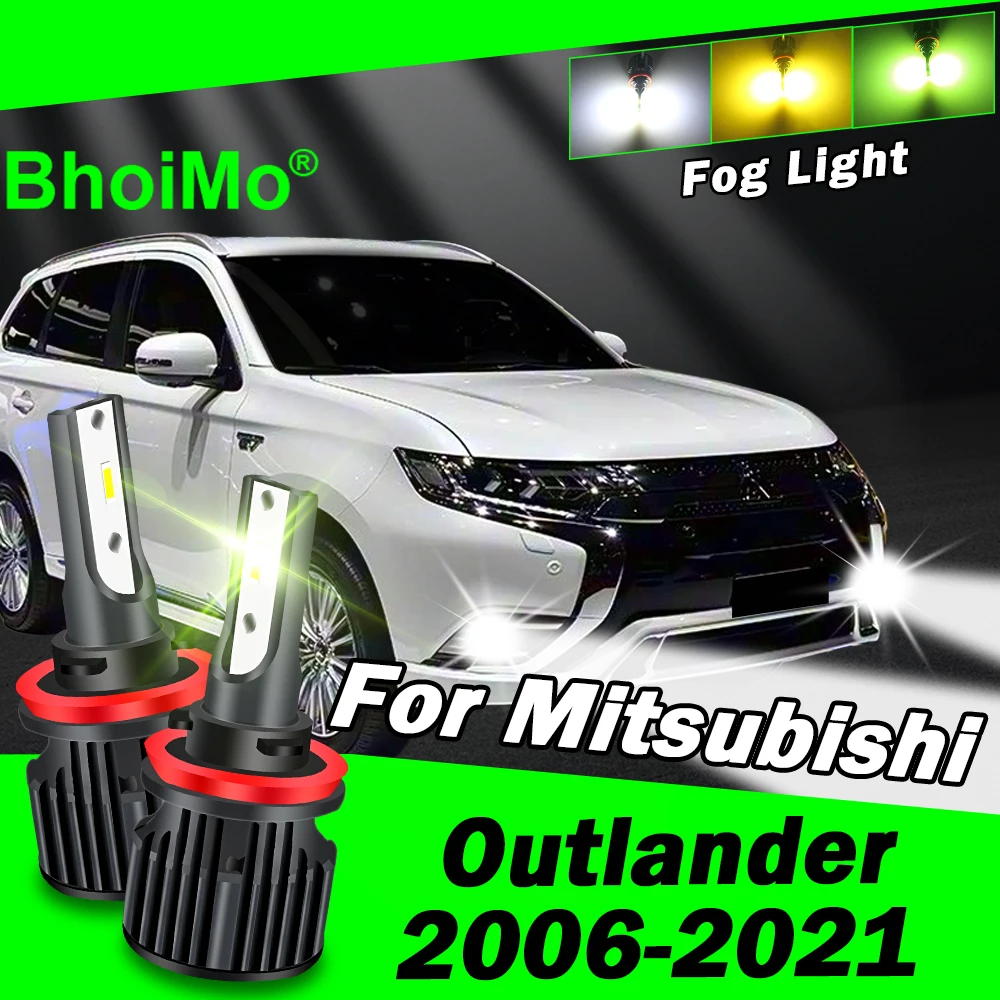 Front Fog Light Lamp For Mitsubishi Outlander 2006 2021 Led Bulb 2007 2008 2009 2010 2011 2012 2013 2014 2015 2016 2017 2018
