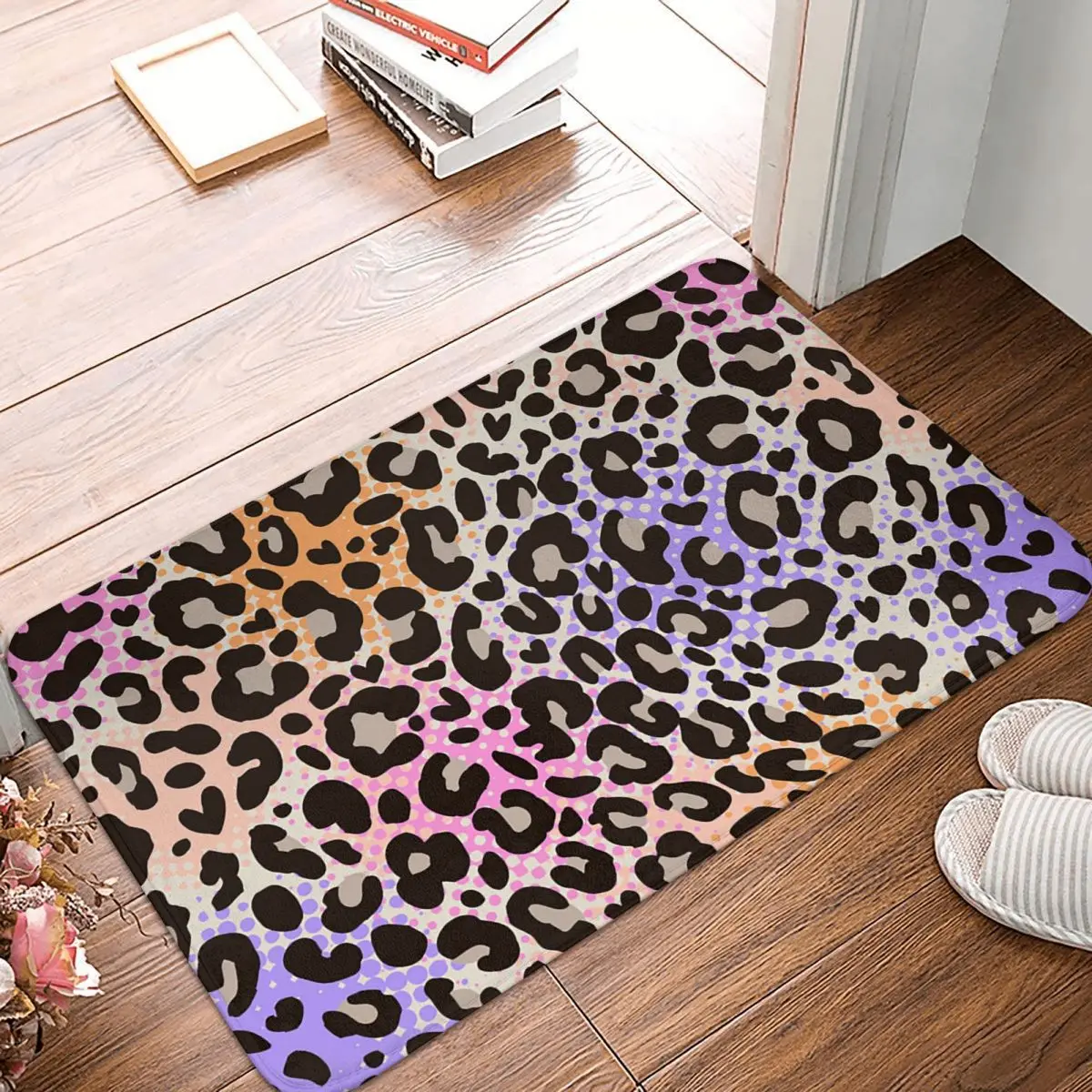 Leopard Print Doormat Kitchen Entrance Home Floor Mat Anti-slip Carpet Rug for Living room Footpad Mats