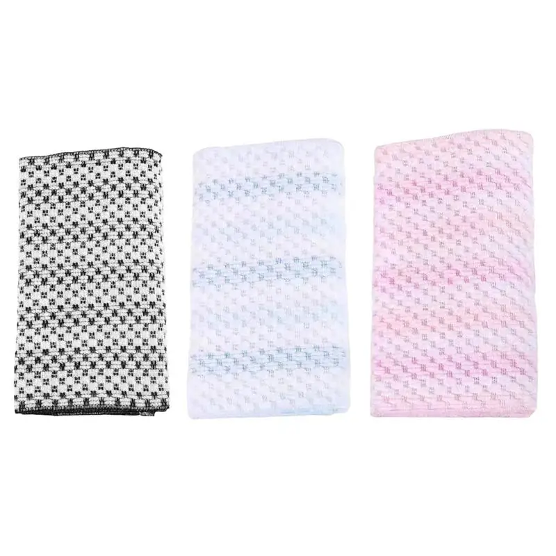 Back Exfoliator For Shower Comfortable Scrub Towel Back Scrubber Wash Cloths For Showering With Double-Sided Design Shower