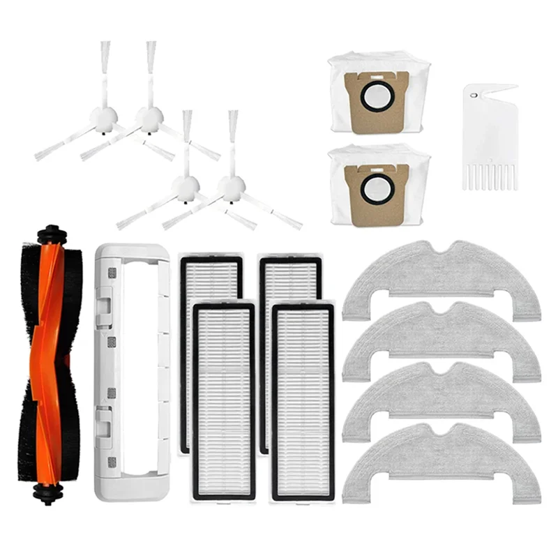 TAIGH-For Xiaomi Robot Vacuum X10 Robot Vacuum Cleaner Spare Parts Replacement Main Side Brush Hepa Filter Mop Cloth Dust Bags