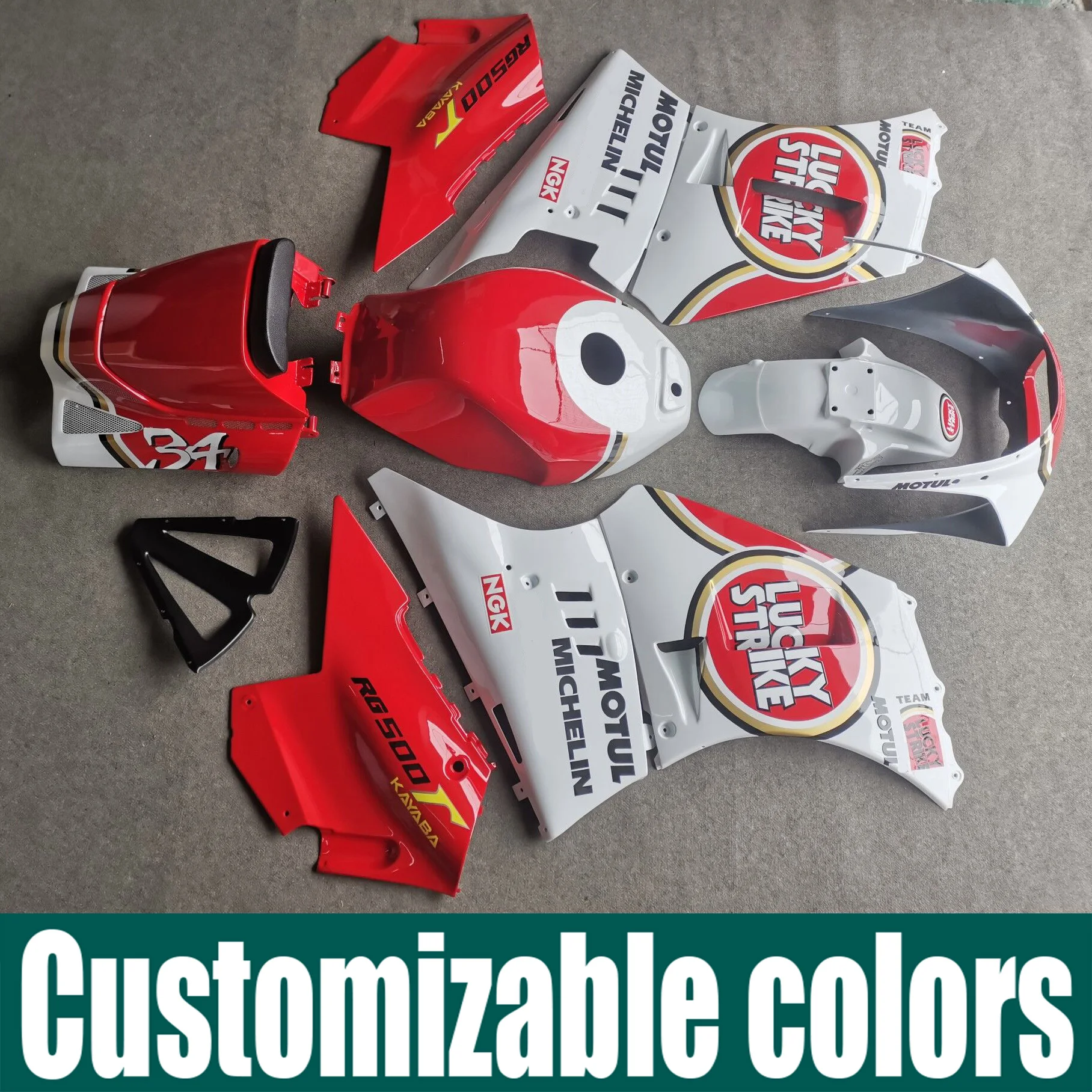 Fit For 1984 - 1987 SUZUKI RG500 RG400 Gamma ABS Fairing  Bodywork Panel Kit Set 1985 1986 RG 400 RG 500 Motorcycle Accessories