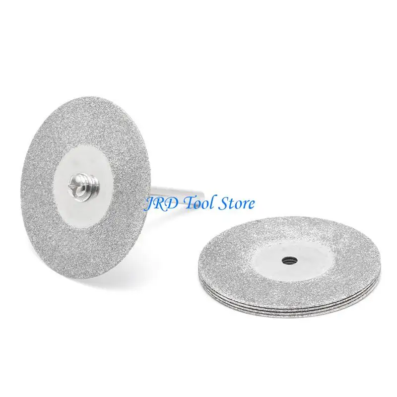 A2UD 5pcs 16/18/20/25/30/35/40/50mm Diamonte Cutting Discs & Drill Bit Shank For Rotary Tool Blade
