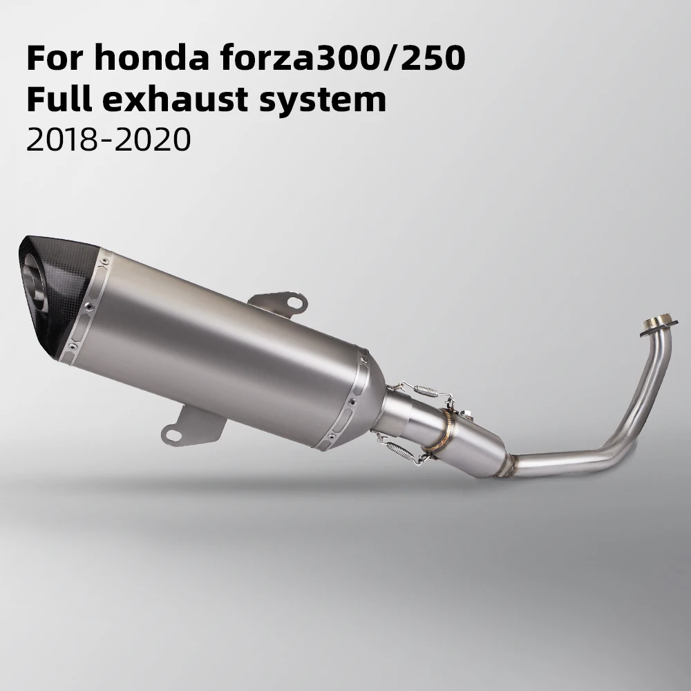 

motorcycle full exhaust system for forza300 forza250 carbon tip muffler 2018-2020