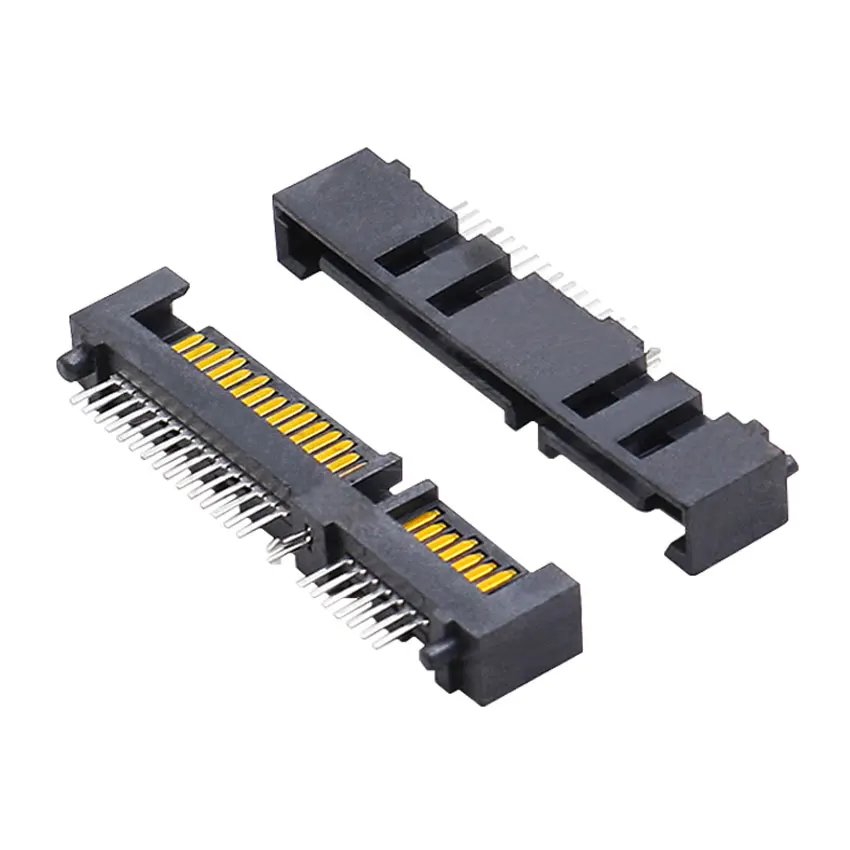 Cltgxdd 1pcs SATA 7P+15P 22Pin Male Seat Sinking Plate Patch Type Laptop Hard Drive Interface Socket Connector