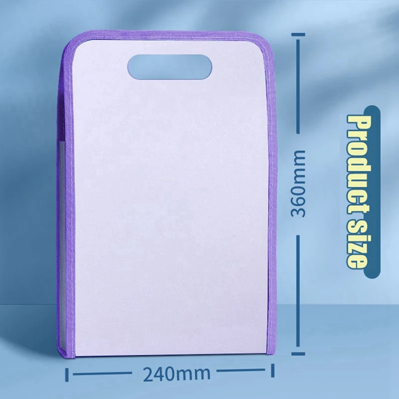 1 PCS A4 Large Capacity Portable Organ Bag 13 Layers Bill File Sorting Organizer Case 4