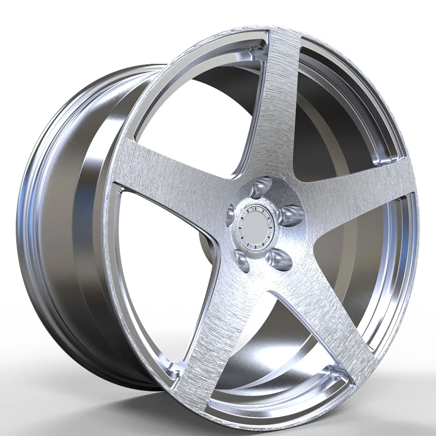 15-18 Inch One Piece Forged Polished Wheels 5x112 5x120 5x114.3 New Painted Racing Car Rims