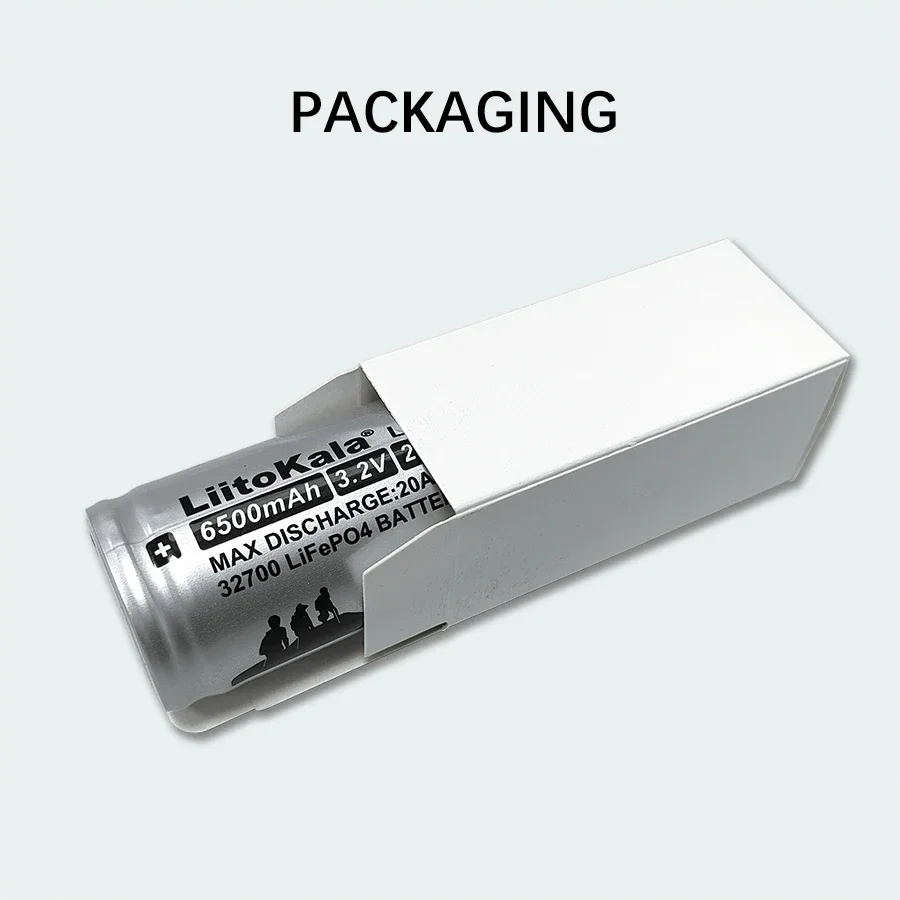 1-20PCS LiitoKala LII-65S 3.2V 32700 6500mAh LiFePO4 Battery 20A Continuous Discharge Maximum 55A High Power Batteries