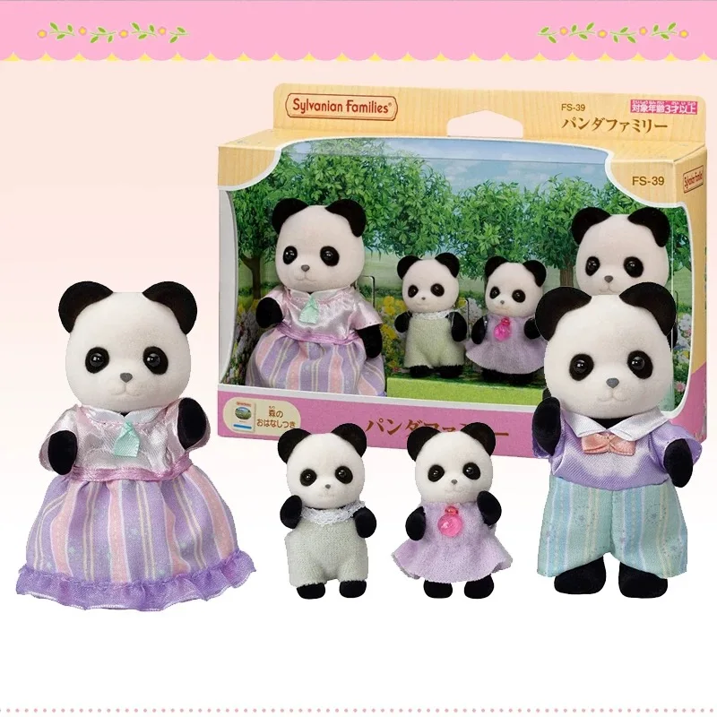 Sylvanian Families muñeca Panda chica Doctor tripletas Castillo princesa conejo blanco familia jardín de infantes amigos Latte gato niña regalo