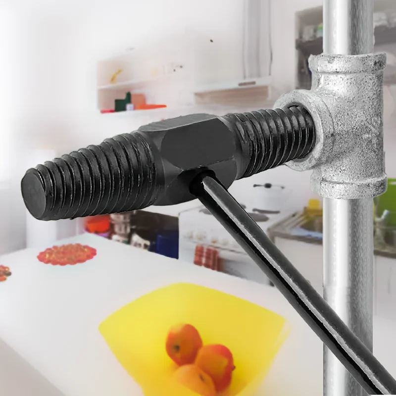 

Double Head Wrench Faucet Valve Broken Water Pipe Screw Extractor Remover Damaged Wire Water Pipe Bolt Removal Plumbing Tool Set