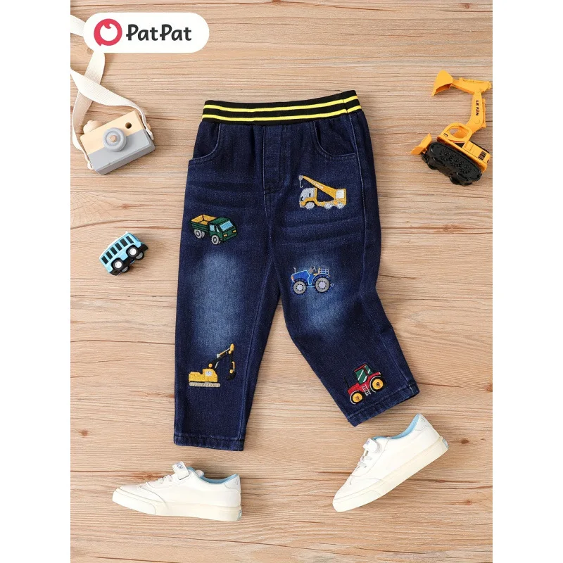 girls-casual-jeans-loose-fit-cotton-denim-pants-customizable-children's-clothing-nine-piece-pants-linen-material
