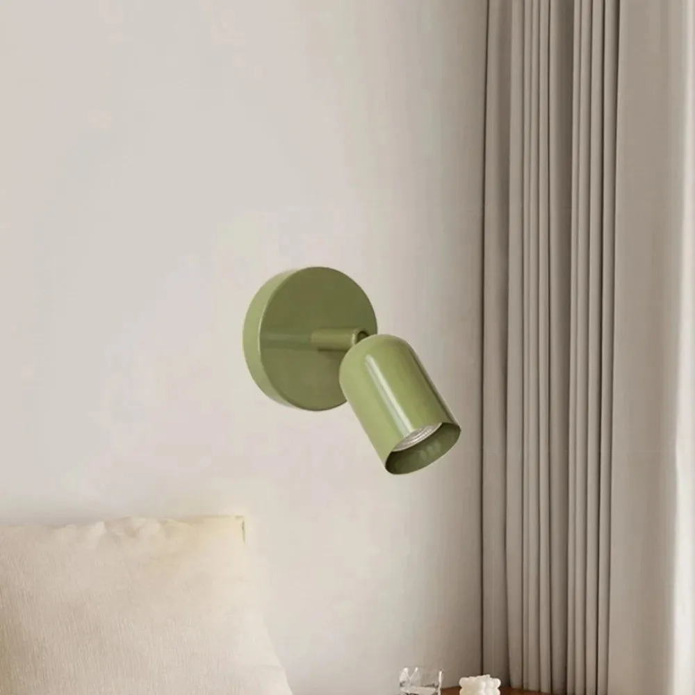 Creative Iron LED Wall Lamp Nordic Ceramic Lampshade Interior Decoration Light Medieval Cream Style Bedside Lamp Study Corridor