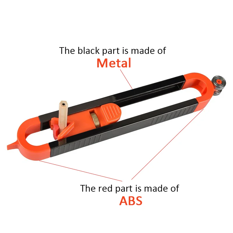 Profile Scribing Ruler Contour Gauge with Lock Adjustable Locking Precise Woodworking Measuring Gauge Measurement Tool