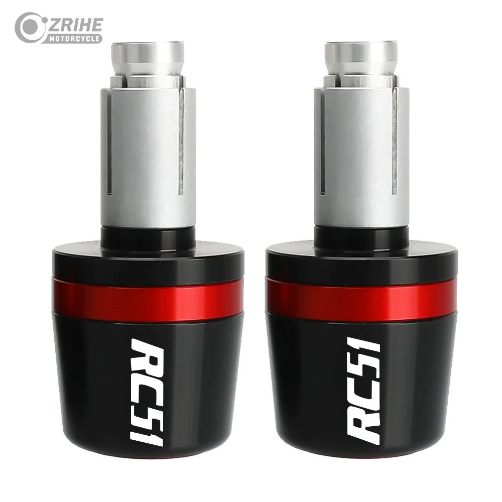 For Honda RC 51 RC51/RVT1000SP-1/SP-2 2000-2004 2005 2006 Motorcycle 22mm Handlebar Grips Bar Ends Cap Handle Counterweight Plug