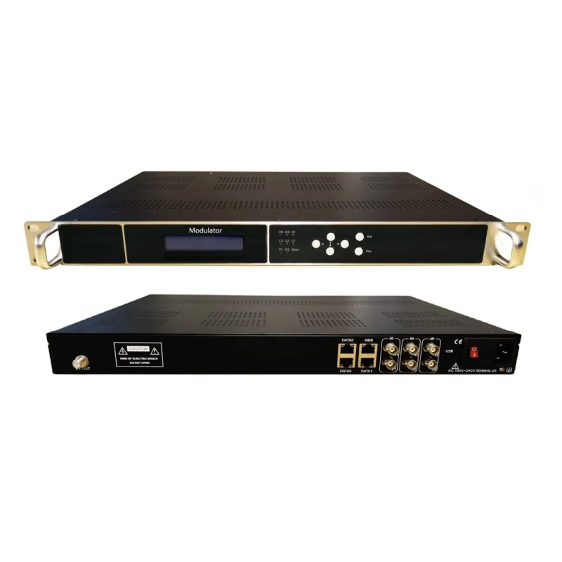 URL UDP/RTMP/HTTP/HLS/SRT to 16/24 channel RF DVB-C DVB-T ISDBT ATSC CATV headend Modulator