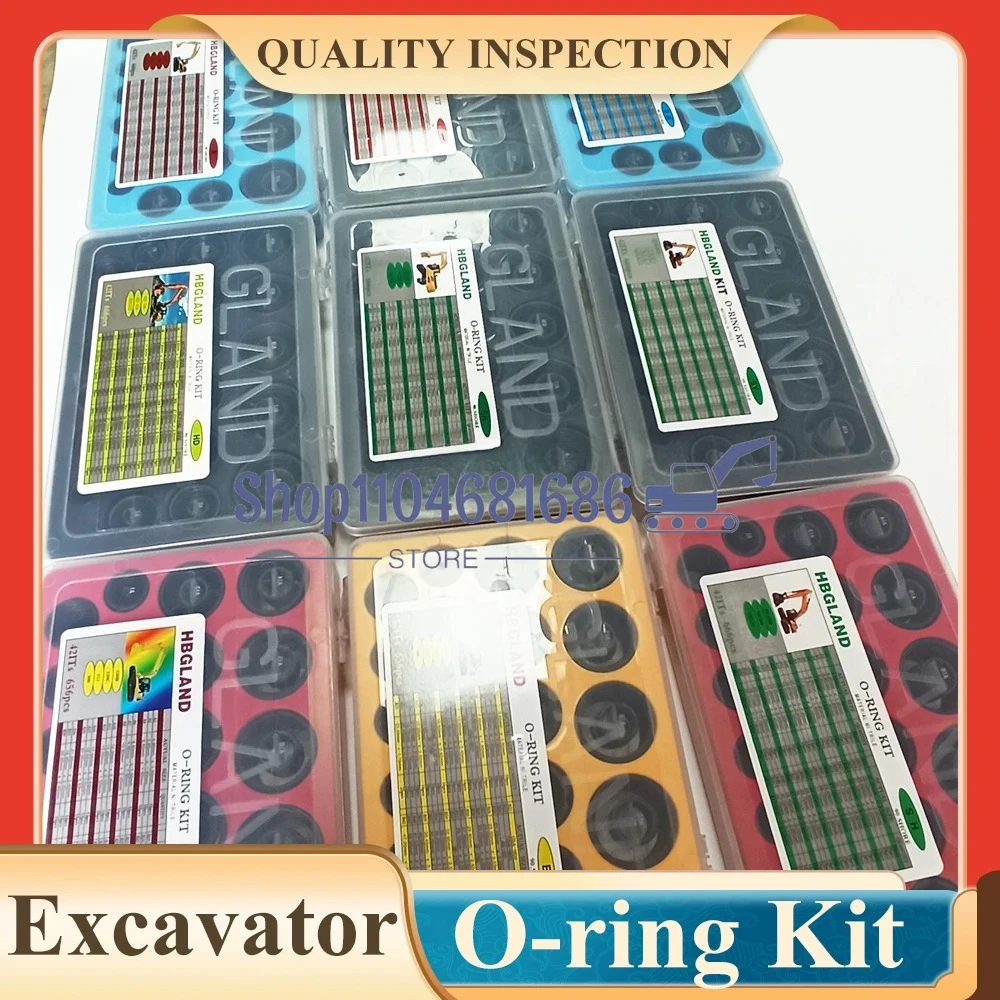 

Excavator Parts NBR O-Ring Kit O Ring Box for Kobelco Hitachi Caterpillars Hyundai Komatsu SANY Kato Sumitomo Doosan Daewoo