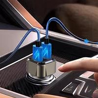 Car USB Charger Multi Port Fast Car Charger 30W Car Adapter With Safety Hammer Design Type C Car Charger Fast Charging USB Car