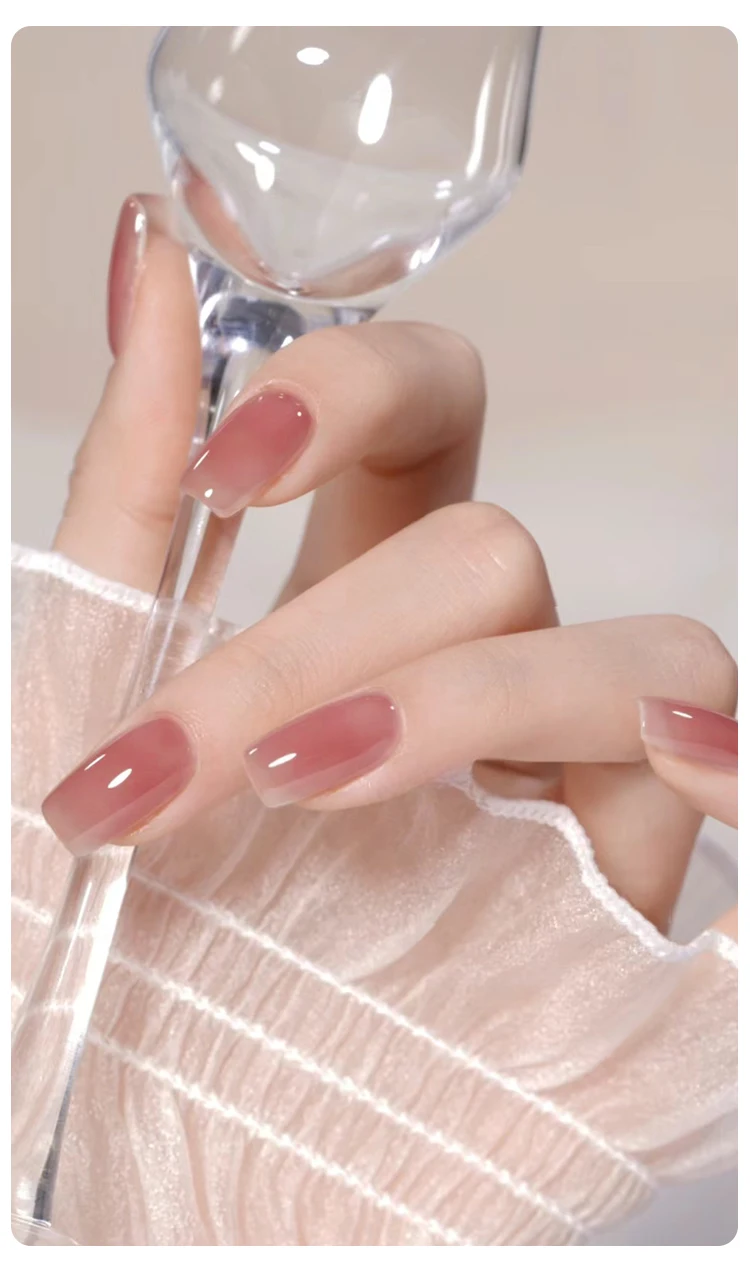 UR SUGAR 15 ml Blood Red Jelly Gel Nagellack Transluzente Farbe Kristall Nude Gel Nail Art Lack für Herbst Winter Maniküre – Detail 11