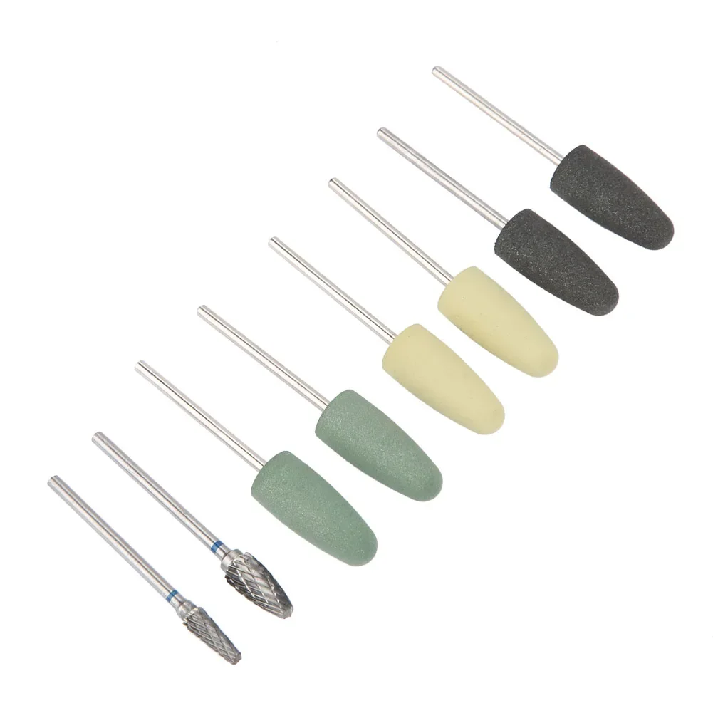 

Dental Resin Base Acrylic Polishing Burs Kits Dentistry Handpiece Ceramic Denture Drill False Teeth Polisher Head Dentist Tools