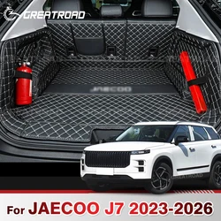 Auto Full Coverage Trunk Mat For JAECOO J7 PHEV 2023 2024 2025 2026 Car Boot Cover Pad Interior Protector Accessories