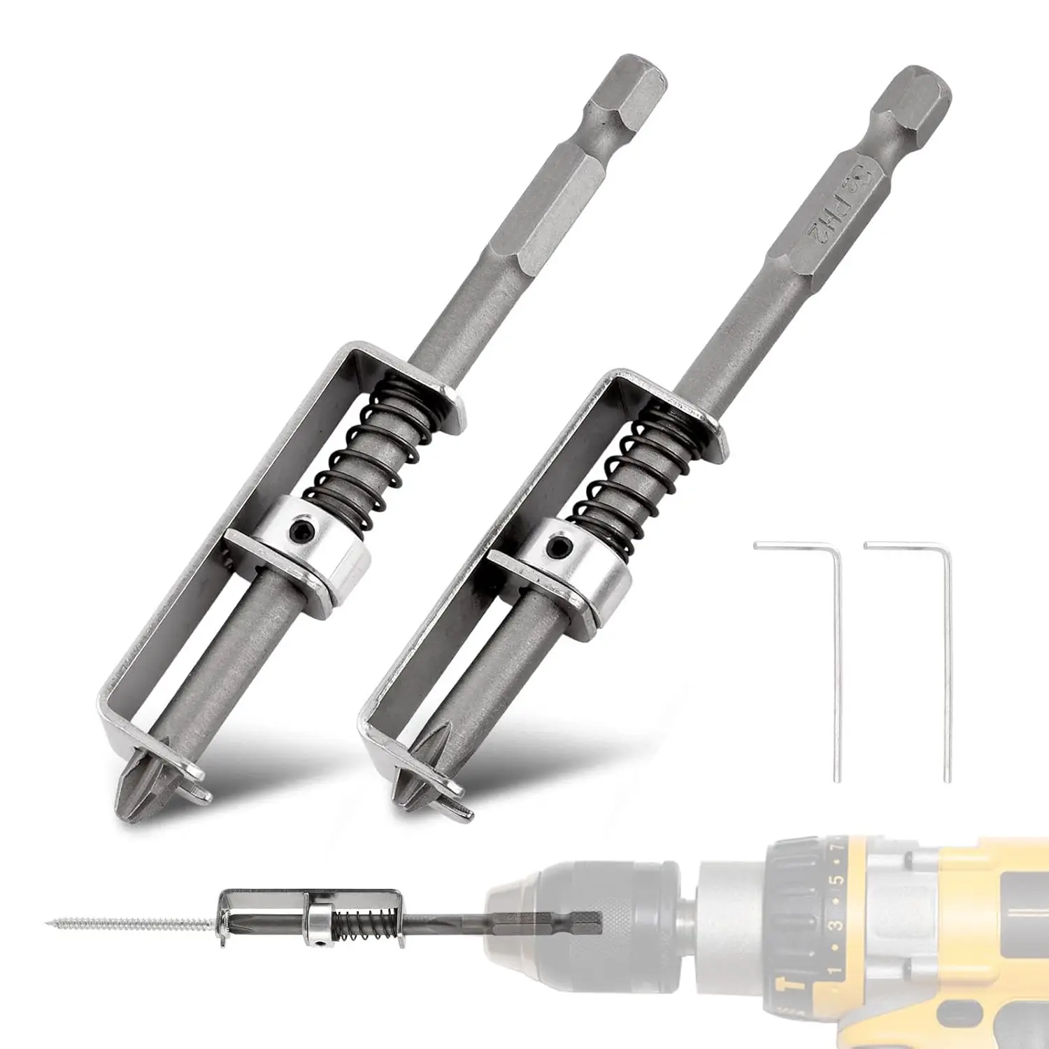 Anti-Drop Screwdriver Bit Spring-Loaded Screw Holder Drill Bit Fixing Clamp Set Screw Holder Drill Bit Phillips Screwdriver Bit