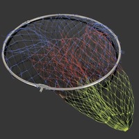 40cm 50cm Fishing Net Folding Fishing Brail Landing Net Ultra Light Titanium Alloy Deepening catching Net  Tool Accessorie