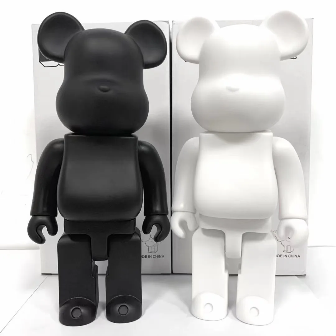 50cm Plastic Bear Statue DIY Paint  Cartoon Savings Tank Living Room Home Decoration Cafe Mall Large Bear Floor Sculpture