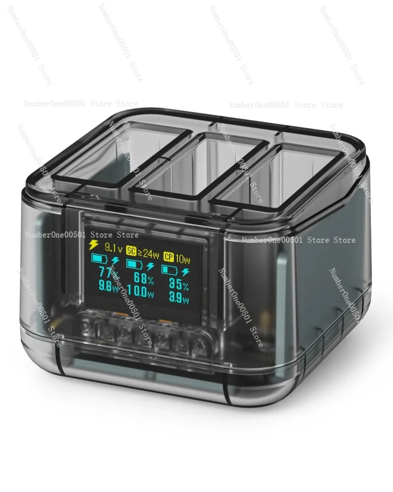 

Зарядная станция Action5Pro: тройная док-станция для зарядки, умное зарядное устройство