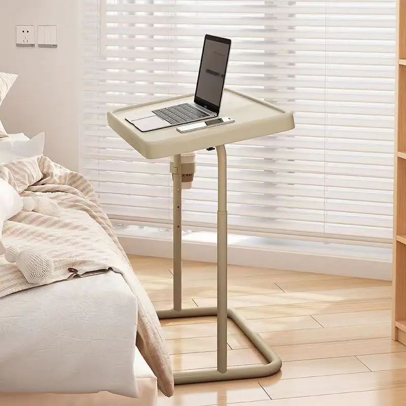 

Movable Adjustable Bedside Table Student Dormitory Computer Desk Sofa Side Table Mobile Roller Coffee Table