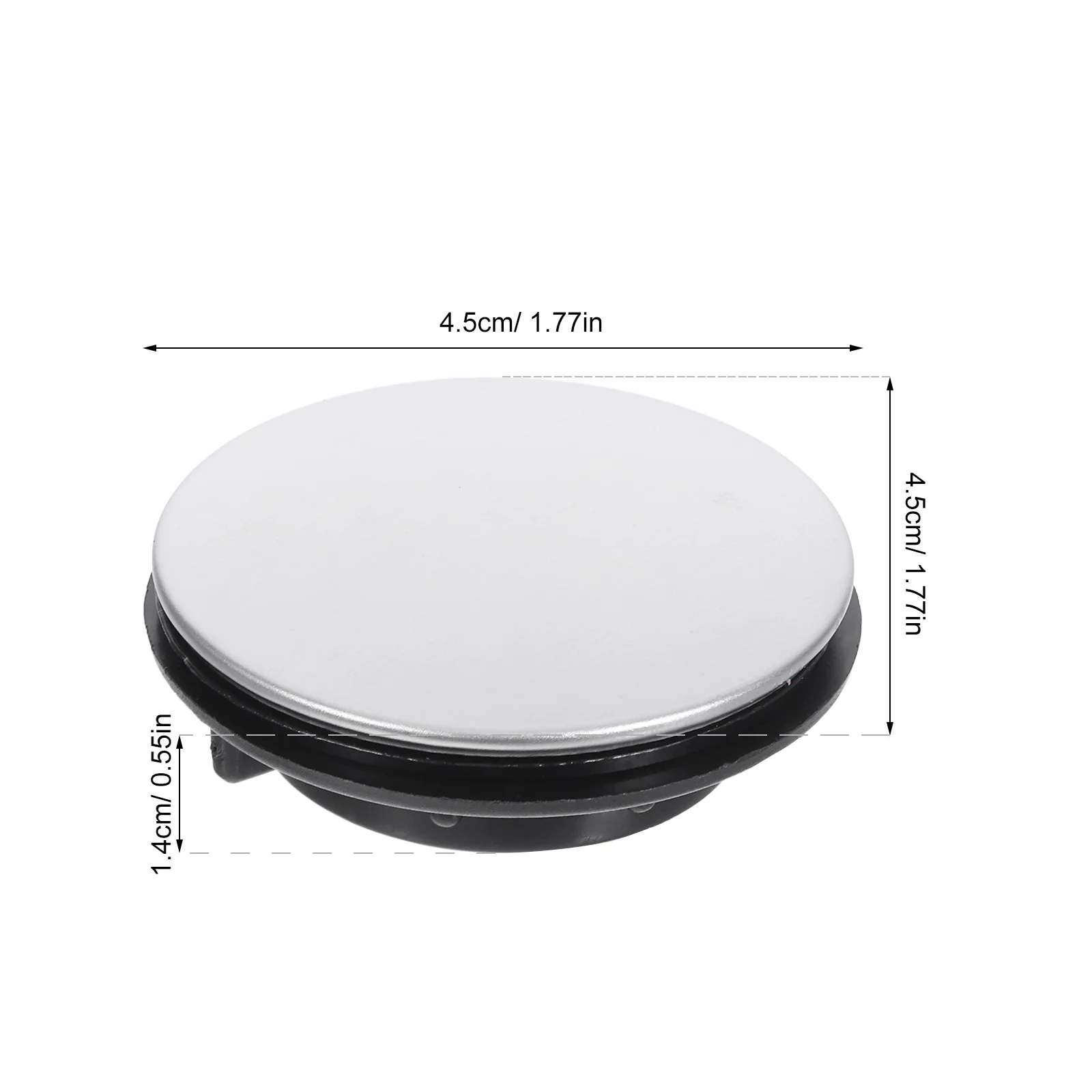 2Pcs Kitchen Sink Tap Hole Cover Stainless Steel and PP 31-40Mm Diameter Non Rust Cover Sealing Solution for Unused Faucet Holes