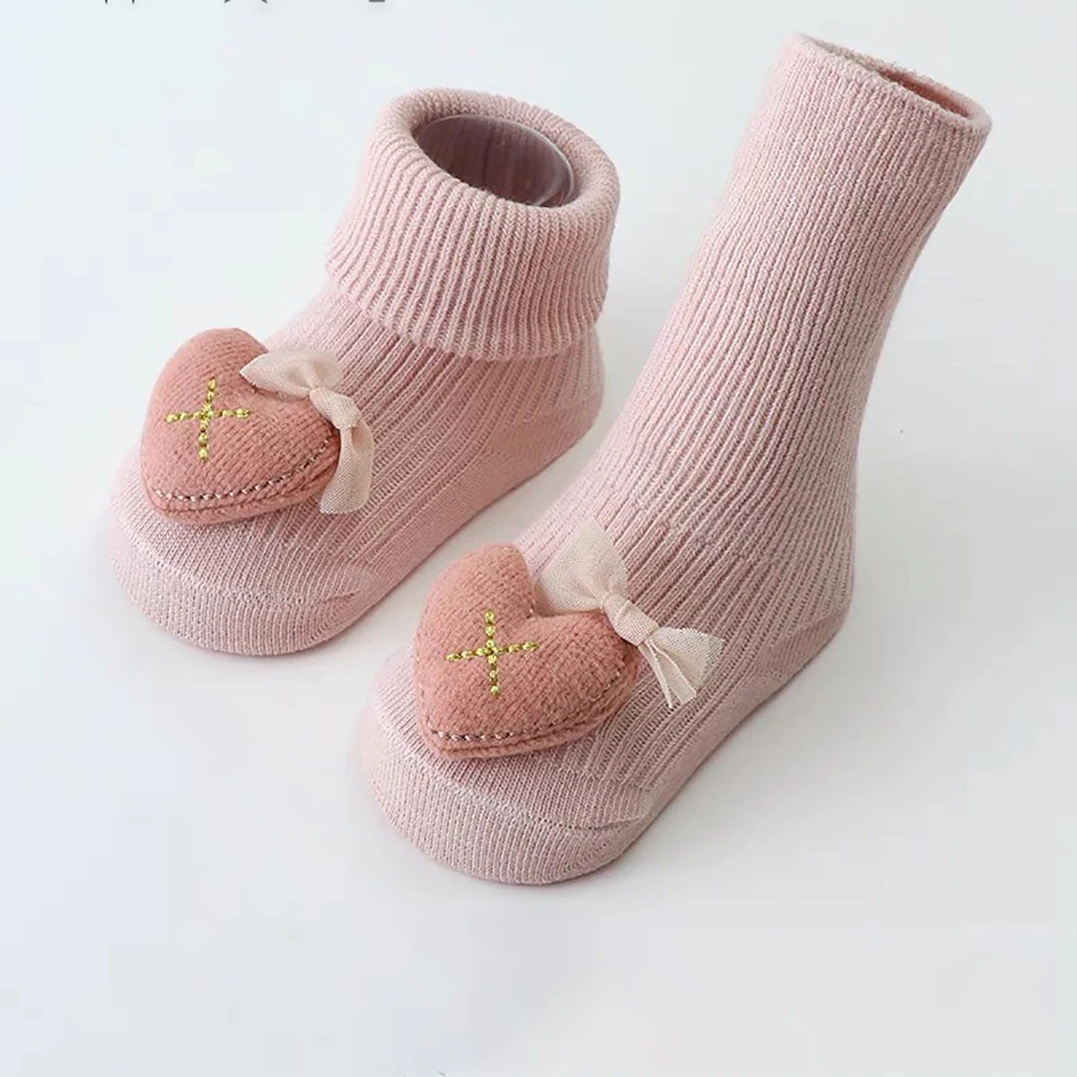 3 Pairs/lot 2023 Autumn Infant Toddler Boys Girls Non-Skid Cute Cartoon Doll Socks Newborn Baby Soft Cotton High Quality Socks