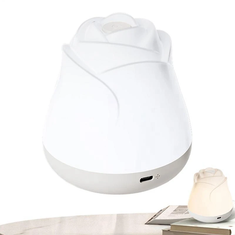 ABAE-Rose Night Light LED Table Lamp Flower Lamp Children's Night Light Home Lighting Decoration